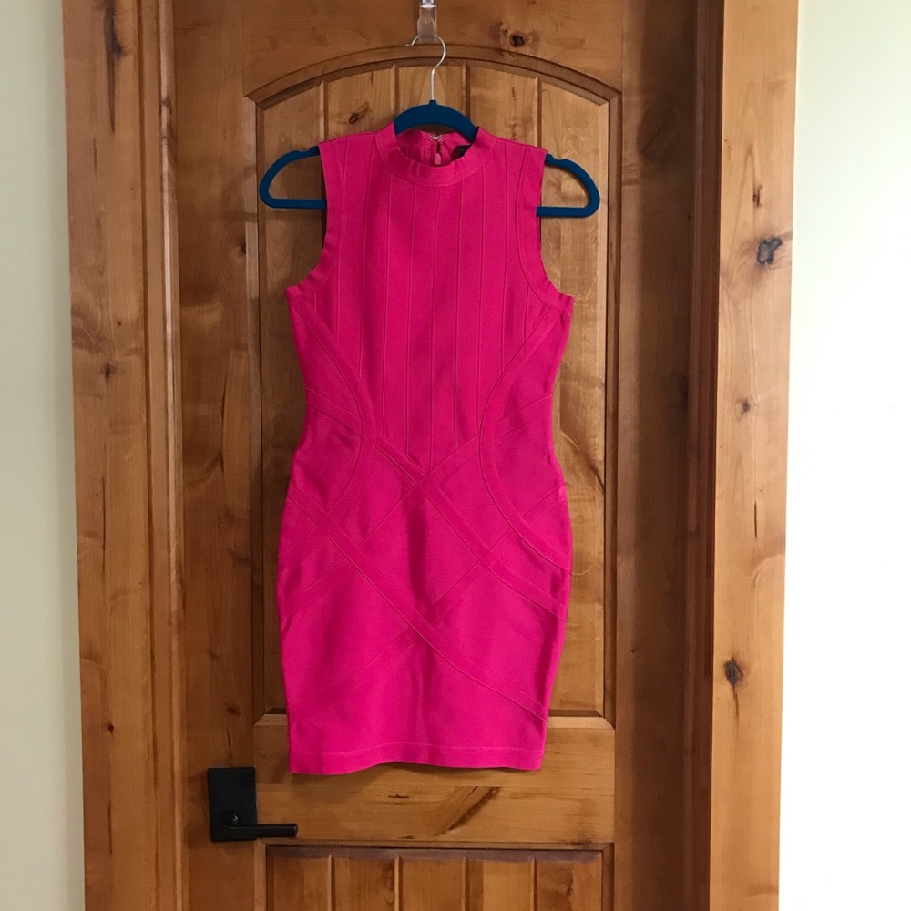 Magenta Pink Bandage Dress M